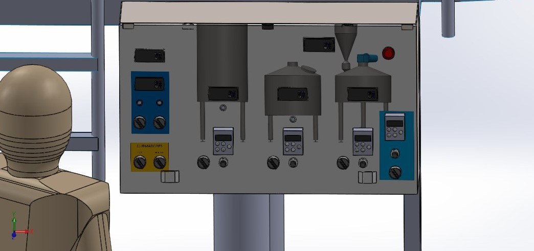 Sistema de control del brewhouse de 2000 litros