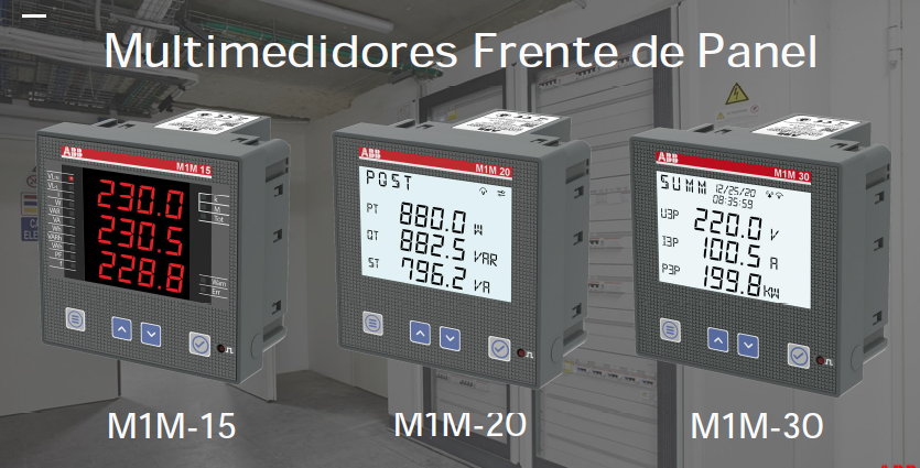 Multimedidores de frente de panel M1M